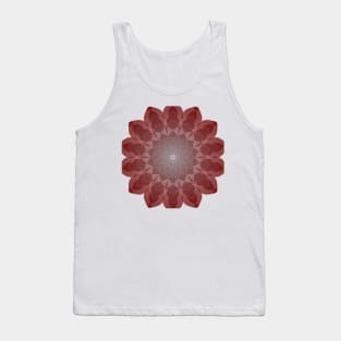 Peculiar Floral Pattern-Maroon Mandala Intricate Patterns Symmetrical Design -Koralle Tank Top